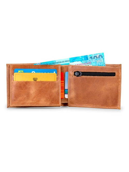 Carteira de Luxo Couro Legítimo Com Porta Moedas e CNH Carteira de Luxo Couro Legítimo Com Porta Moedas e CNH