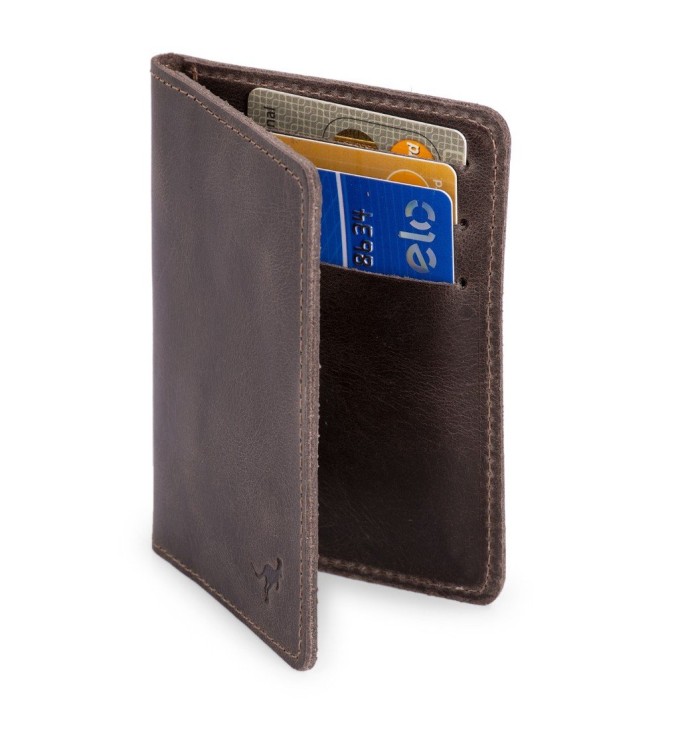 Porta Documento Slim Couro Legítimo Natural RG