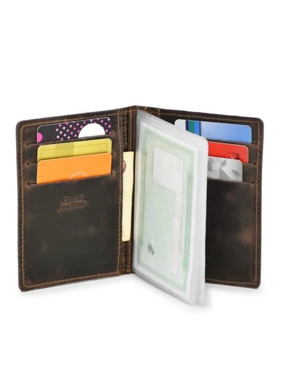 Porta Documento Slim Luxo Couro Legítimo Natural RG Porta Documento Slim Luxo Couro Legítimo Natural RG