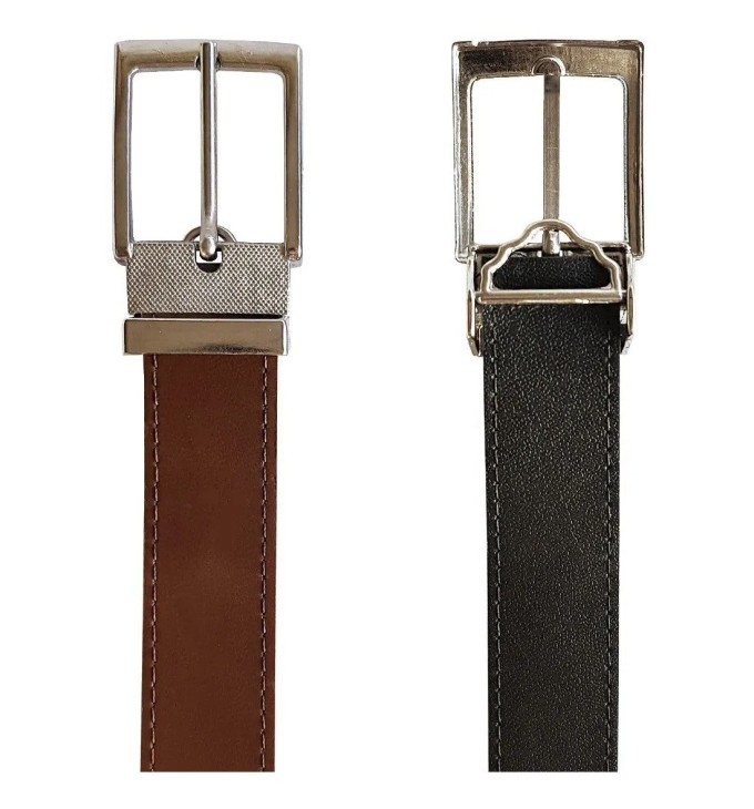 Cinto masculino dupla face Preto e Marrom Cinto masculino dupla face Preto e Marrom