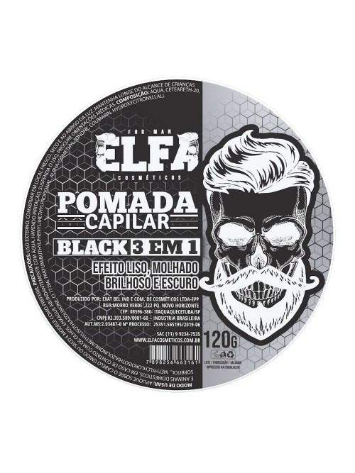 Pomada para cabelo e barba Black Pomada para cabelo e barba Black