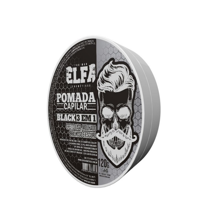 Pomada para cabelo e barba Black