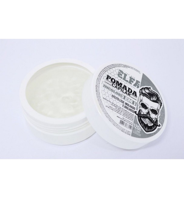 Pomada para cabelo e barba incolor 3 em 1