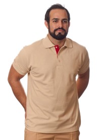 Camisa polo militar, cáqui