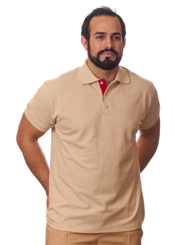 Camisa polo militar, cáqui