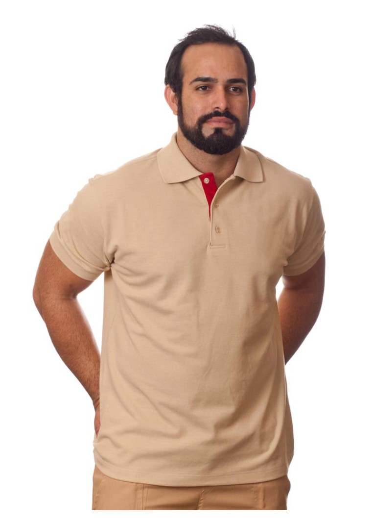 Camisa polo militar, cáqui