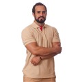 Camisa polo militar, cáqui