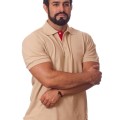 Camisa polo militar, cáqui