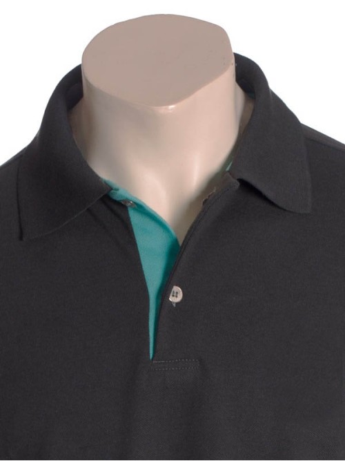 Camisa polo chumbo com detalhes Camisa polo chumbo com detalhes