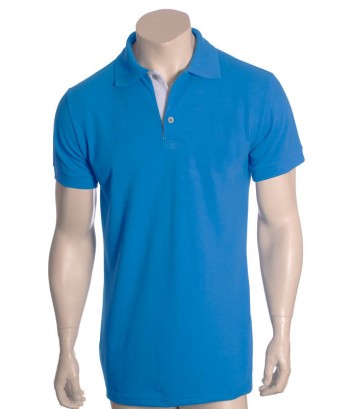 Camisa polo azul náutico