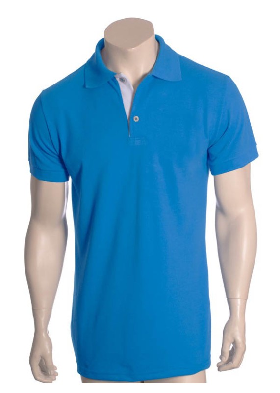Camisa polo azul náutico