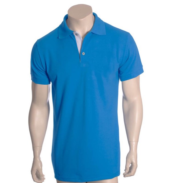 Camisa polo azul náutico