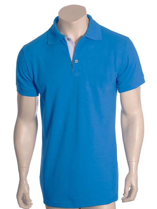 Camisa polo azul náutico