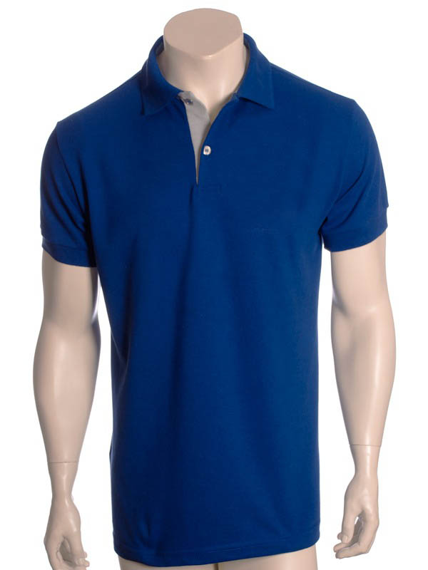 Camisa polo royal com detalhe