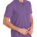 Camisa polo lilás lisa