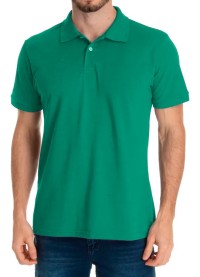 Camisa polo masculina verde
