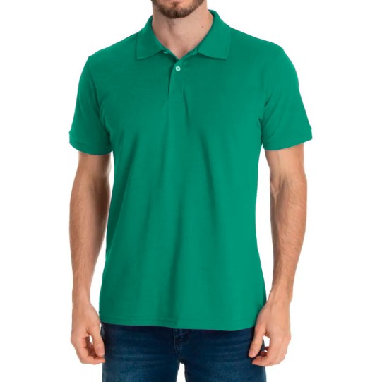 Camisa polo masculina verde