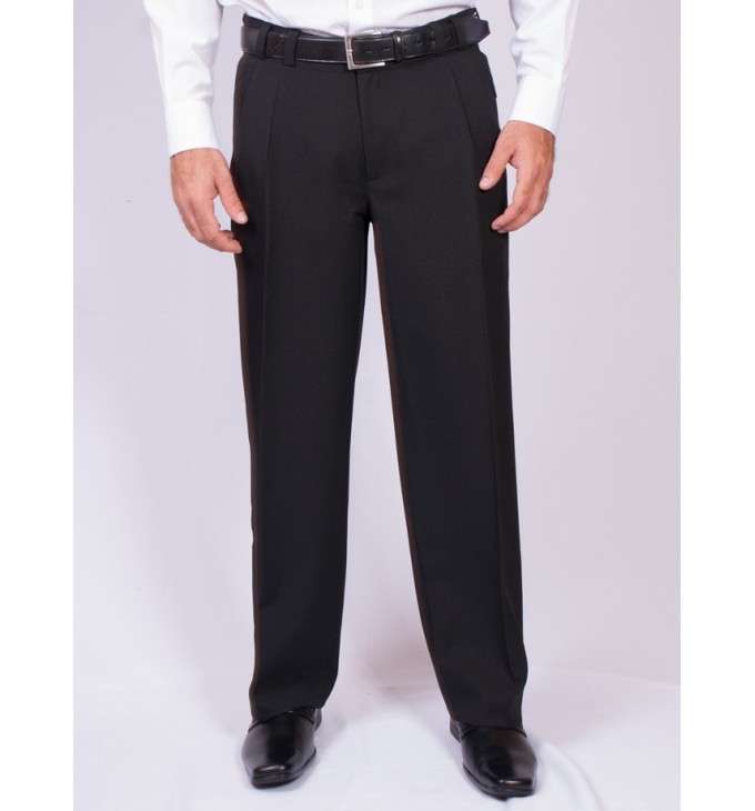 Calça social preta masculina com pregas Calça social preta masculina com pregas