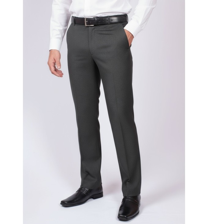Calça social masculina cinza chumbo sem pregas Calça social masculina cinza chumbo sem pregas