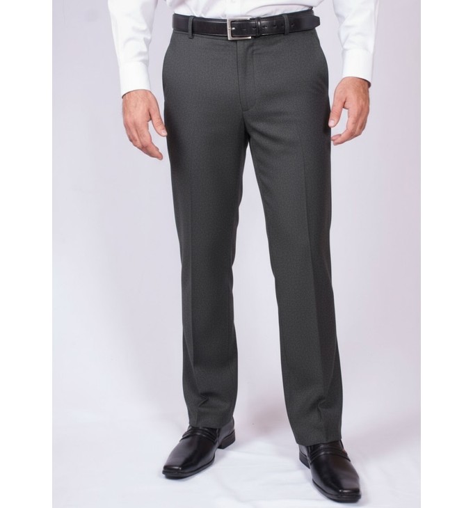 Calça social masculina cinza chumbo sem pregas Calça social masculina cinza chumbo sem pregas