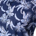 Camisa estampada floral azul