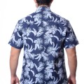Camisa estampada floral azul