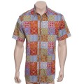Camisa masculina manga curta algodão estampado Camisa masculina manga curta algodão estampado