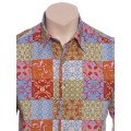 Camisa masculina manga curta algodão estampado Camisa masculina manga curta algodão estampado