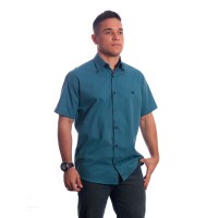 camisa azul cobalto