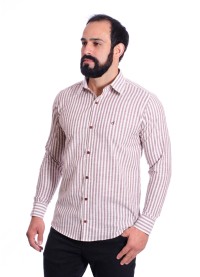 Camisa masculina algodão manga longa vinho