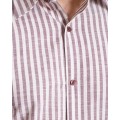 Camisa masculina algodão manga longa vinho