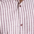 Camisa masculina algodão manga longa vinho