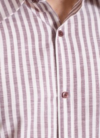 Camisa masculina algodão manga longa vinho