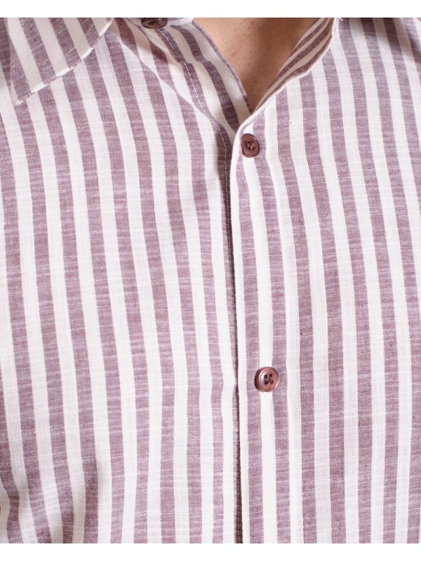 Camisa masculina algodão manga longa vinho Camisa masculina algodão manga longa vinho
