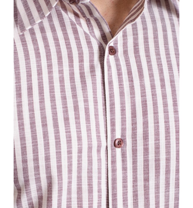 Camisa masculina algodão manga longa vinho Camisa masculina algodão manga longa vinho