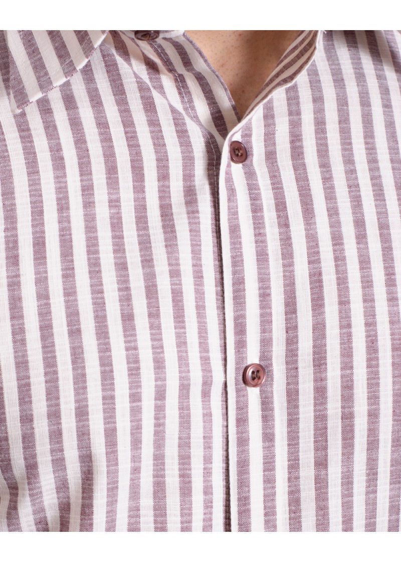Camisa masculina algodão manga longa vinho