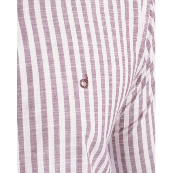 Camisa masculina algodão manga longa vinho