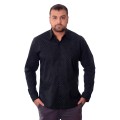 Camisa Masculina Preta Estampada