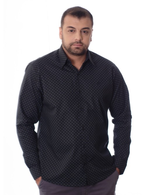 Camisa Masculina Preta Estampada Camisa Masculina Preta Estampada
