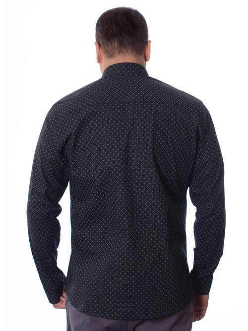 Camisa Masculina Preta Estampada Camisa Masculina Preta Estampada