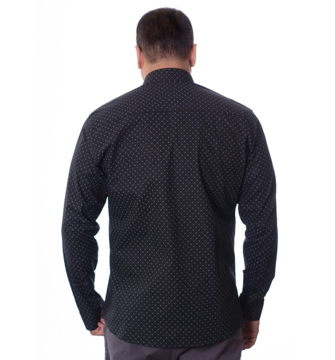 Camisa Masculina Preta Estampada Camisa Masculina Preta Estampada