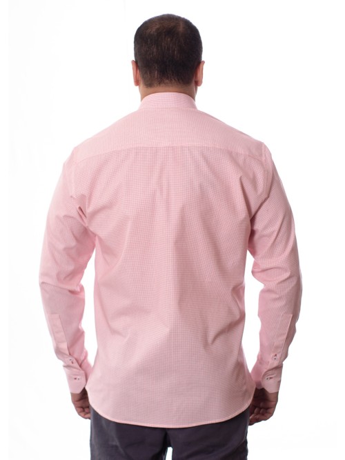Camisa Micro Xadrez Manga Longa Vermelha Camisa Micro Xadrez Manga Longa Vermelha
