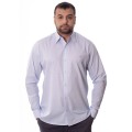 Camisa Xadrez Azul Manga Longa Algodão Camisa Xadrez Azul Manga Longa Algodão