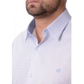 Camisa Xadrez Azul Manga Longa Algodão