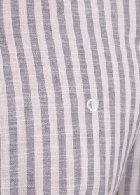 Camisa masculina algodão manga longa cinza