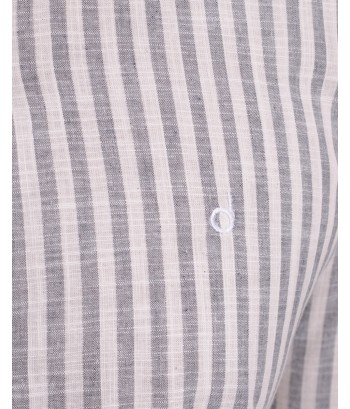 Camisa masculina algodão manga longa cinza