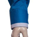 Camisa social azul náutico masculina manga longa de fio egípcio