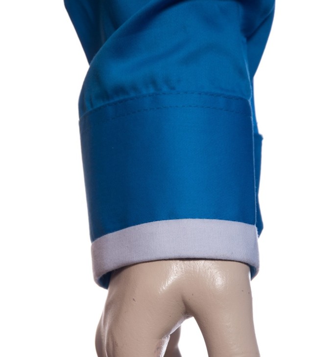 Camisa social azul náutico masculina manga longa de fio egípcio Camisa social azul náutico masculina manga longa de fio egípcio