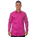 Camisa social pink masculina manga longa Fio Egípcio