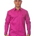 Camisa social pink masculina manga longa Fio Egípcio